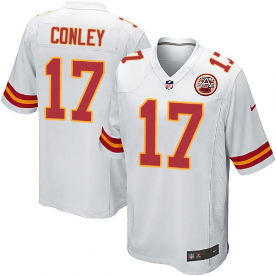 Men's Nike Kansas City Chiefs #17 Chris Conley Game White NFL Jersey - Ujersey