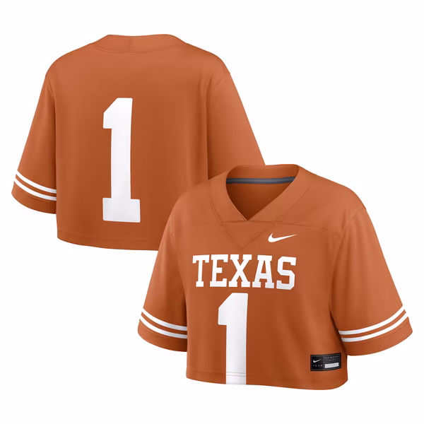 Women's Nike Texas Orange Texas Longhorns Game Crop Top Jersey - Ujersey