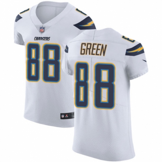 Men's Nike Los Angeles Chargers #88 Virgil Green White Vapor Untouchable Elite Player NFL Jersey - Ujersey
