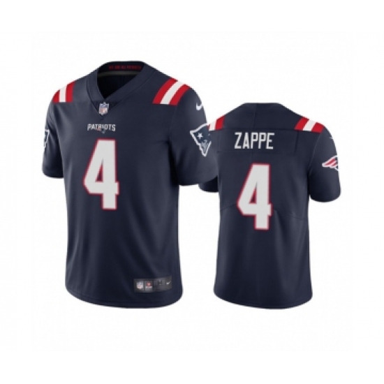 Men's New England Patriots #4 Bailey Zappe Navy Vapor Untouchable Limited Stitched Jersey - Ujersey