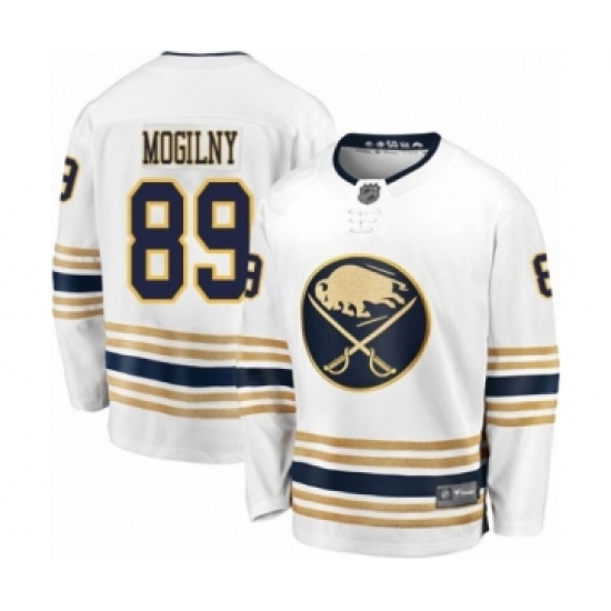 Men's Buffalo Sabres #89 Alexander Mogilny Fanatics Branded White 50th Season Breakaway Hockey Jersey - Ujersey