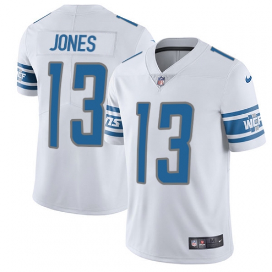 Youth Nike Detroit Lions #13 T.J. Jones White Vapor Untouchable Limited Player NFL Jersey - Ujersey