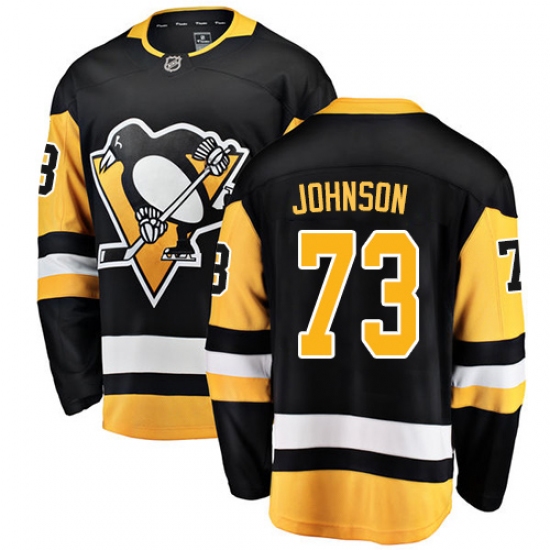 Men's Pittsburgh Penguins #73 Jack Johnson Authentic Black Home Fanatics Branded Breakaway NHL Jersey - Ujersey