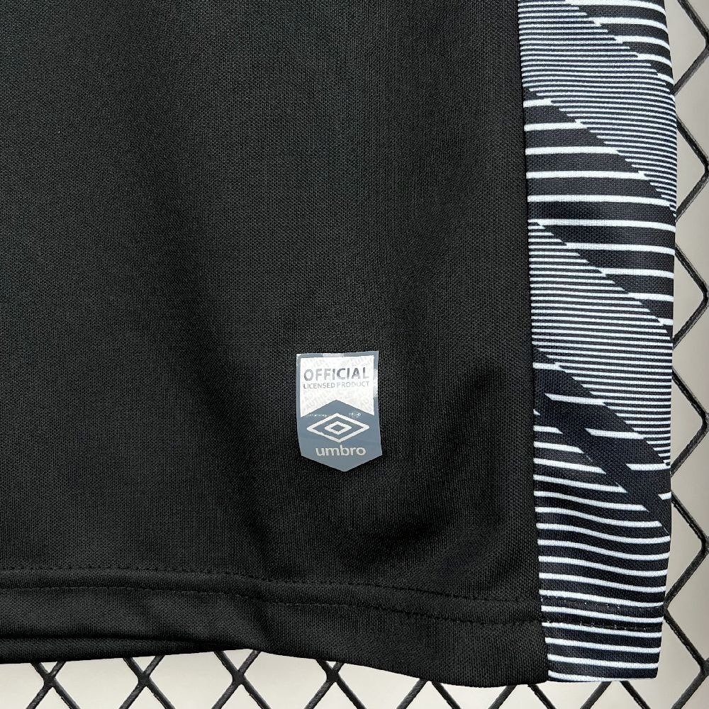 Santos FC Soccer Jersey Black Goalkeeper Custom Shirt 2025 - SUjersey01