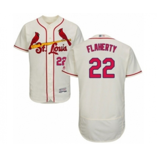 Men's St. Louis Cardinals #22 Jack Flaherty Cream Alternate Flex Base Authentic Collection Baseball Player Jersey - Ujersey