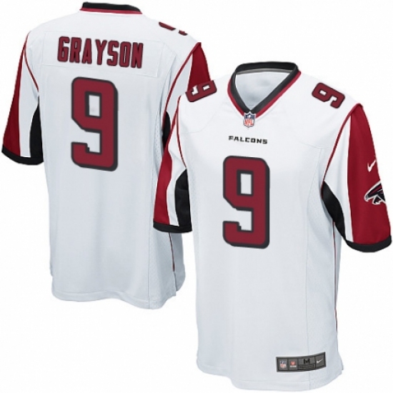 Men's Nike Atlanta Falcons #9 Garrett Grayson Game White NFL Jersey - Ujersey