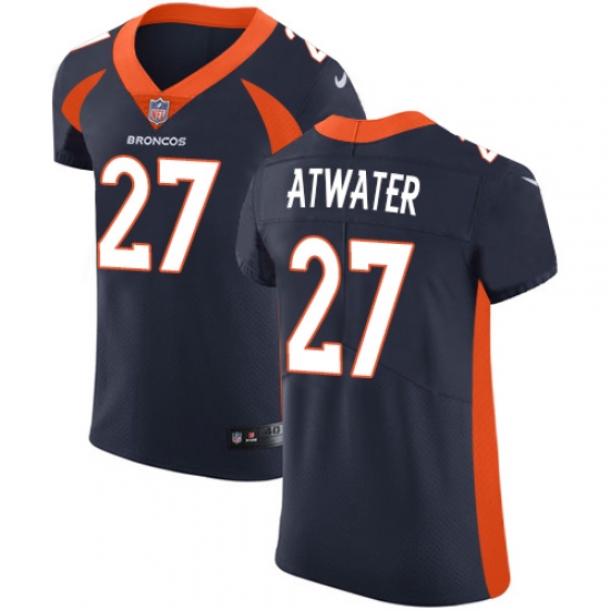 Men's Nike Denver Broncos #27 Steve Atwater Navy Blue Alternate Vapor Untouchable Elite Player NFL Jersey - Ujersey