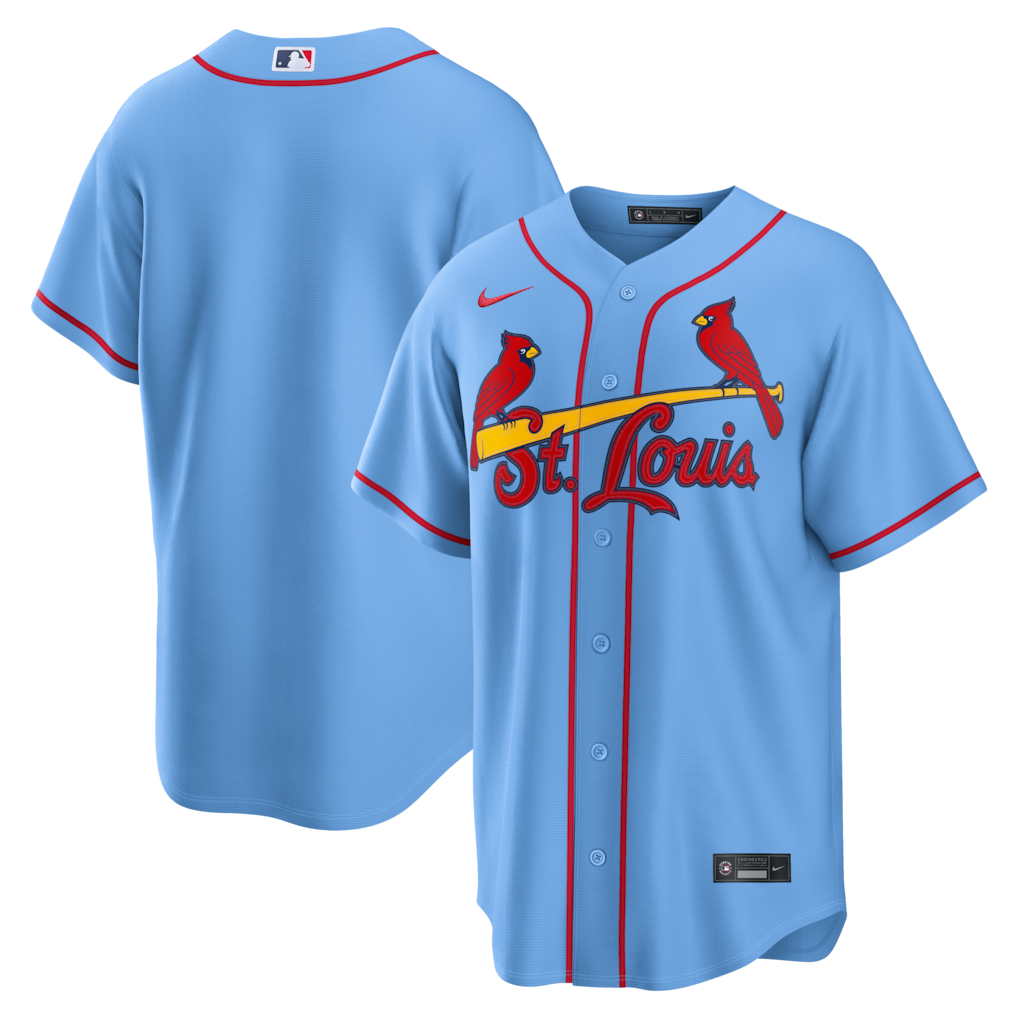Men's St. Louis Cardinals Nike Light Blue Alternate Replica Jersey - SUjersey01