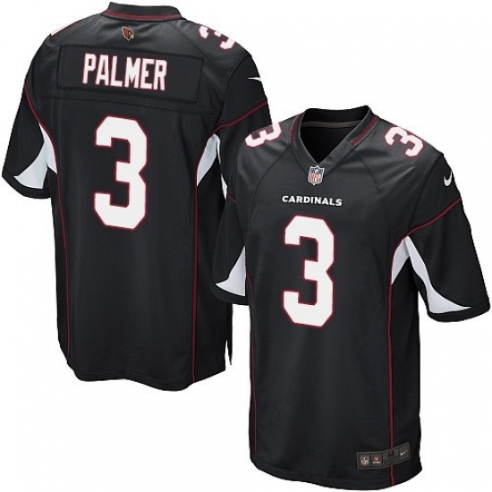 Men's Nike Arizona Cardinals #3 Carson Palmer Game Black Alternate NFL Jersey - Ujersey