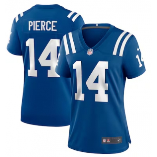 Women's Indianapolis Colts #14 Alec Pierce Limited Blue Royal Player Jersey - Ujersey
