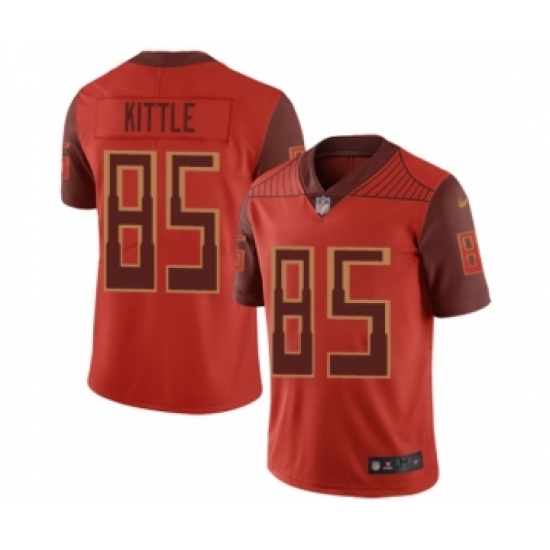 Youth San Francisco 49ers #85 George Kittle Limited Red City Edition Football Jersey - Ujersey