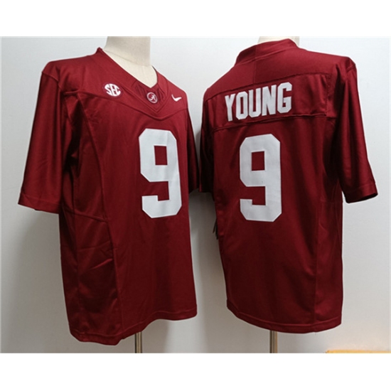 Men's Alabama Crimson Tide #9 Bryce Young Red 2023 F.U.S.E. Stitched Football Jersey - Ujersey