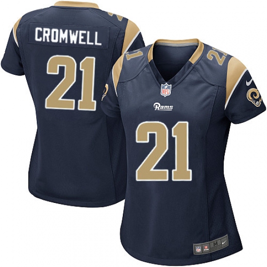 Women's Nike Los Angeles Rams #21 Nolan Cromwell Game Navy Blue Team Color NFL Jersey - Ujersey