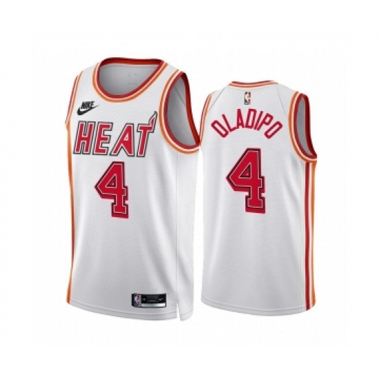 Men's Miami Heat #4 Andre Drummond White Classic Edition Stitched Basketball Jersey - Ujersey