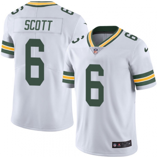 Youth Nike Green Bay Packers #6 JK Scott White Vapor Untouchable Limited Player NFL Jersey - Ujersey