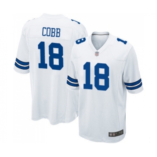 Men's Dallas Cowboys #18 Randall Cobb Game White Football Jerseyy - Ujersey