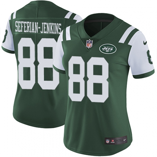 Women's Nike New York Jets #88 Austin Seferian-Jenkins Elite Green Team Color NFL Jersey - Ujersey