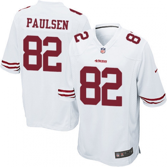 Men's Nike San Francisco 49ers #82 Logan Paulsen Game White NFL Jersey - Ujersey