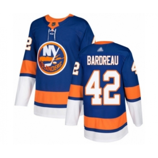 Men's New York Islanders #42 Cole Bardreau Authentic Royal Blue Home Hockey Jersey - Ujersey