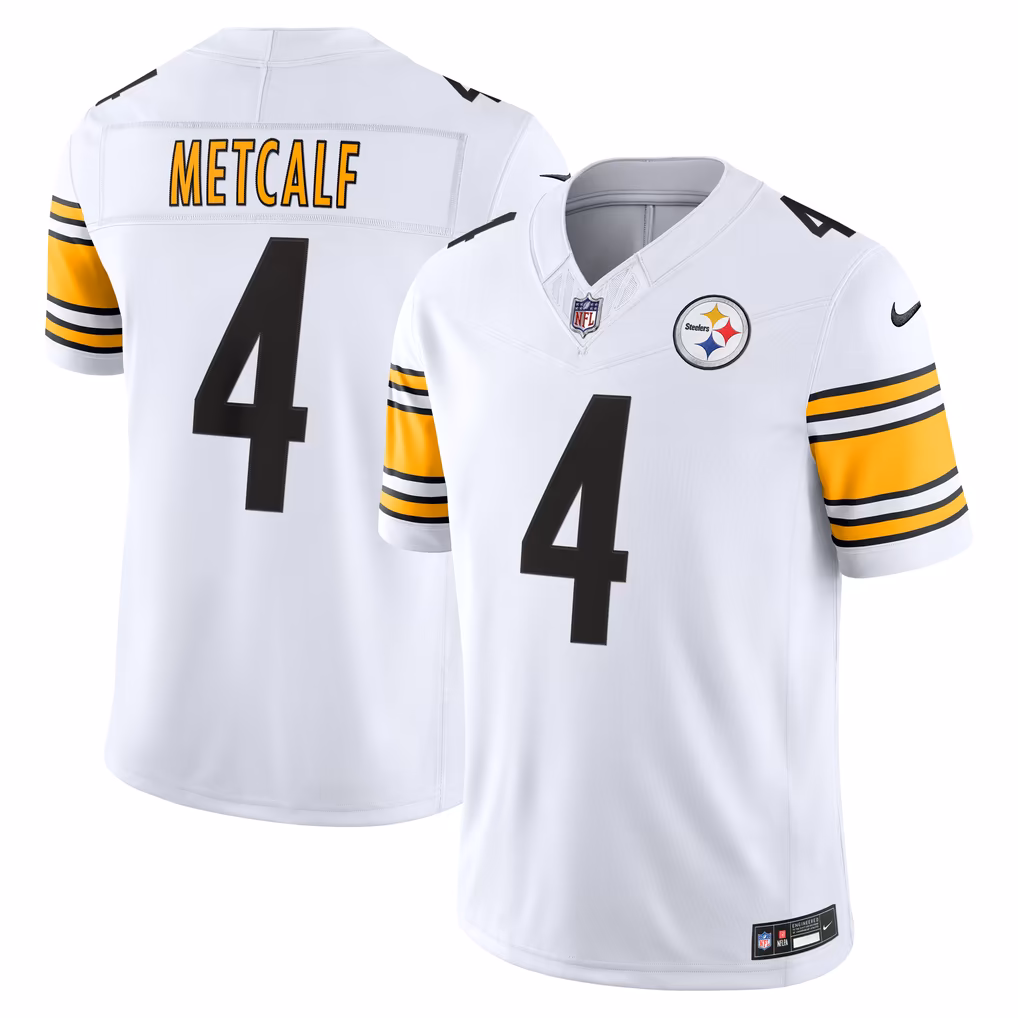 Men's Pittsburgh Steelers DK Metcalf Nike White Vapor F.U.S.E. Stitched Limited Jersey - U-jersey