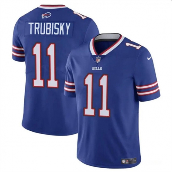 Men's Buffalo Bills #11 Mitch Trubisky Blue Vapor Untouchable Limited Football Stitched Jersey - Ujersey