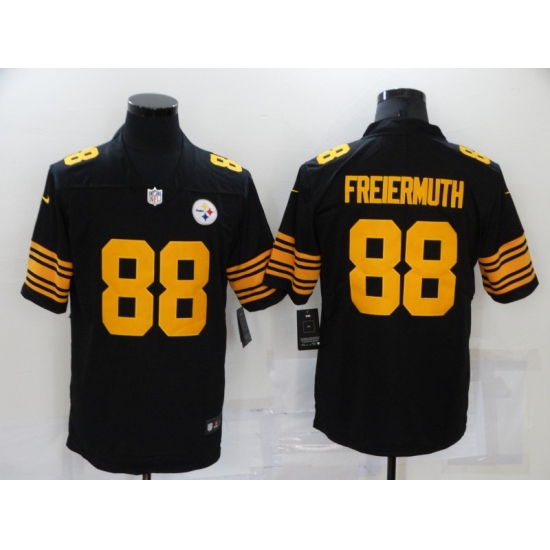 Men's Pittsburgh Steelers #88 Pat Freiermuth Black Limited Jersey - Ujersey