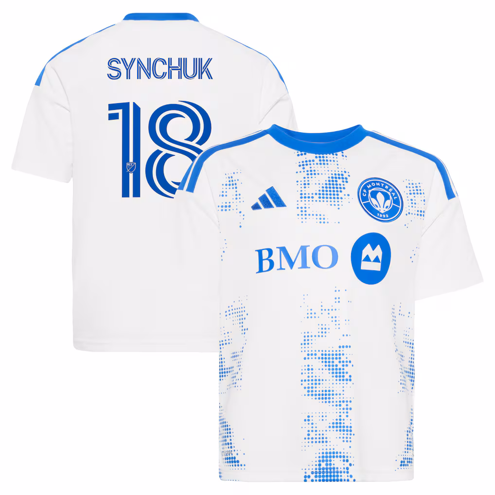 Youth CF Montreal Hennadii Synchuk adidas White 2026 The Procure Jersey Replica Jersey