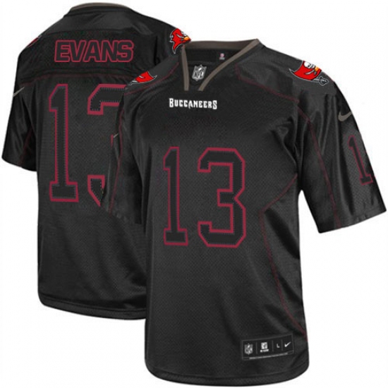 Men's Nike Tampa Bay Buccaneers #13 Mike Evans Elite Lights Out Black NFL Jersey - Ujersey