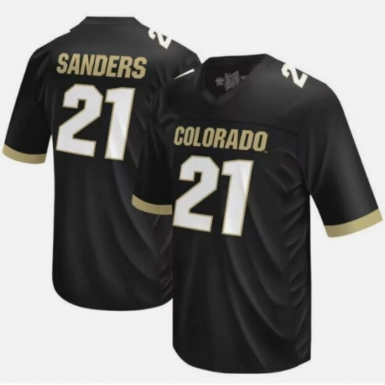 Men's Colorado Buffaloes #21 Shilo Sanders University of Football Jersey - Ujersey