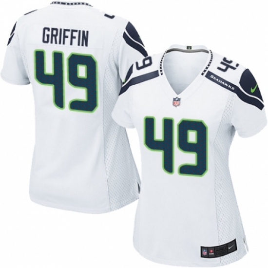 Women's Nike Seattle Seahawks #49 Shaquem Griffin Game White NFL Jersey - Ujersey