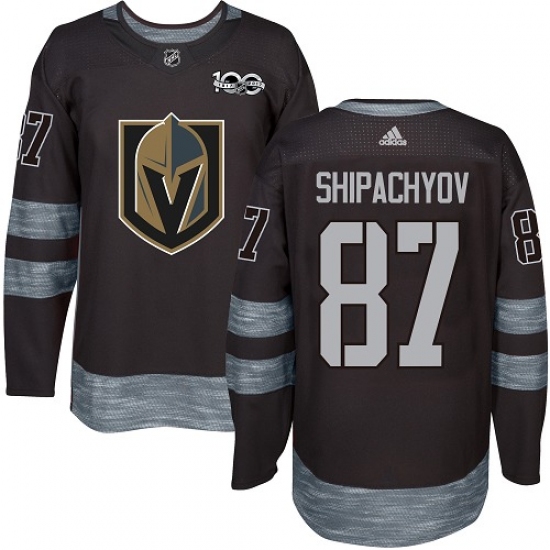 Men's Adidas Vegas Golden Knights #87 Vadim Shipachyov Authentic Black 1917-2017 100th Anniversary NHL Jersey - Ujersey