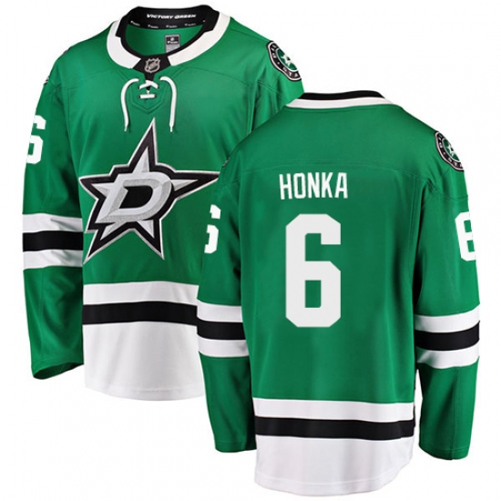 Youth Dallas Stars #6 Julius Honka Authentic Green Home Fanatics Branded Breakaway NHL Jersey - Ujersey
