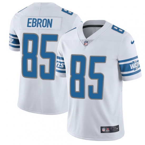 Youth Nike Detroit Lions #85 Eric Ebron Limited White Vapor Untouchable NFL Jersey - Ujersey