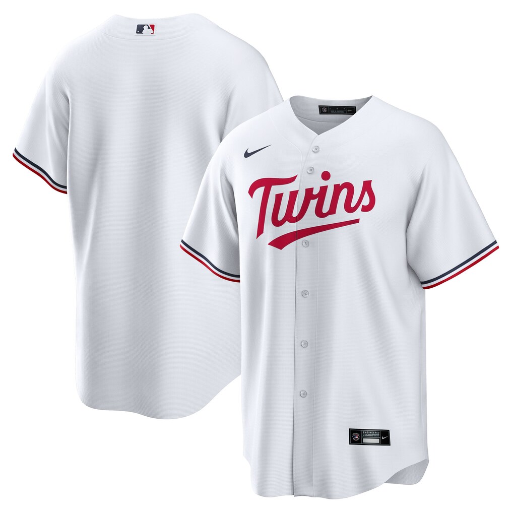 Men's Minnesota Twins Nike White Home Big & Tall Replica Jersey - Ujersey