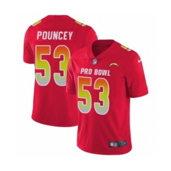 Youth Nike Los Angeles Chargers #53 Mike Pouncey Limited Red AFC 2019 Pro Bowl NFL Jersey - Ujersey