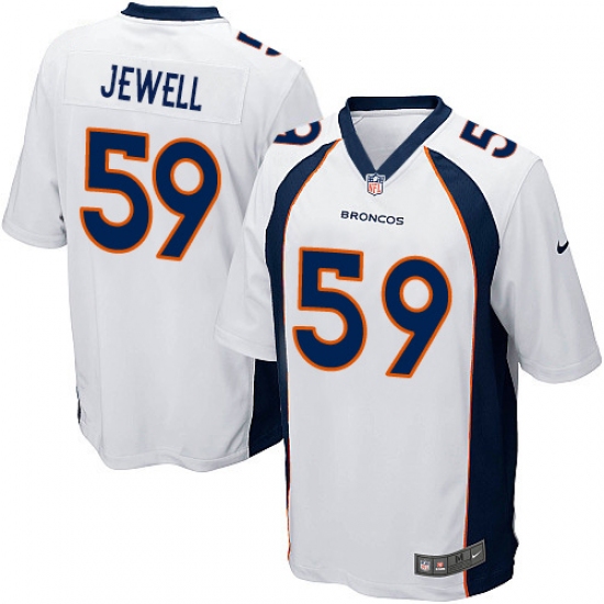 Men's Nike Denver Broncos #59 Josey Jewell Game White NFL Jersey - Ujersey