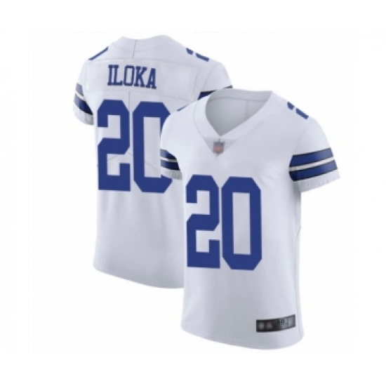 Men's Dallas Cowboys #20 George Iloka White Vapor Untouchable Elite Player Football Jersey - Ujersey