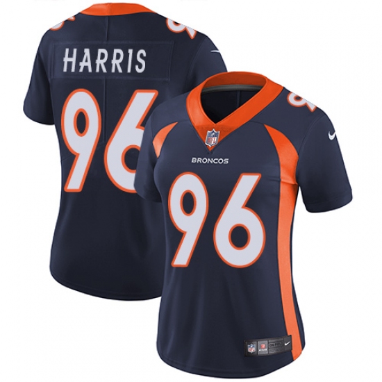 Women's Nike Denver Broncos #96 Shelby Harris Navy Blue Alternate Vapor Untouchable Elite Player NFL Jersey - Ujersey