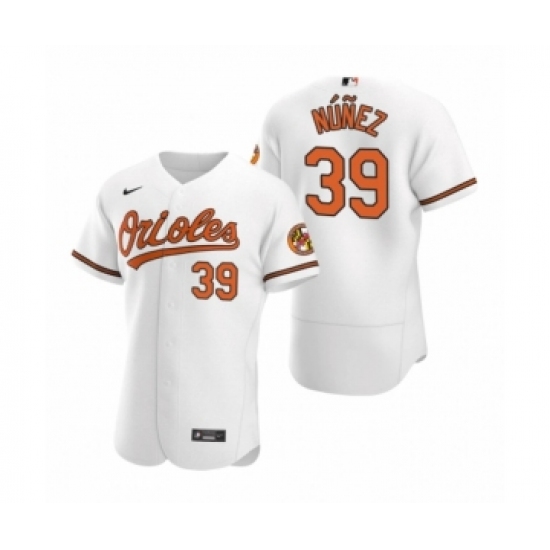 Men's Baltimore Orioles #39 Renato Nunez Nike White Authentic 2020 Home Jersey - Ujersey