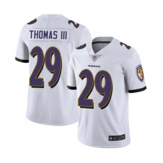 Youth Baltimore Ravens #29 Earl Thomas III White Vapor Untouchable Limited Player Football Jersey - Ujersey