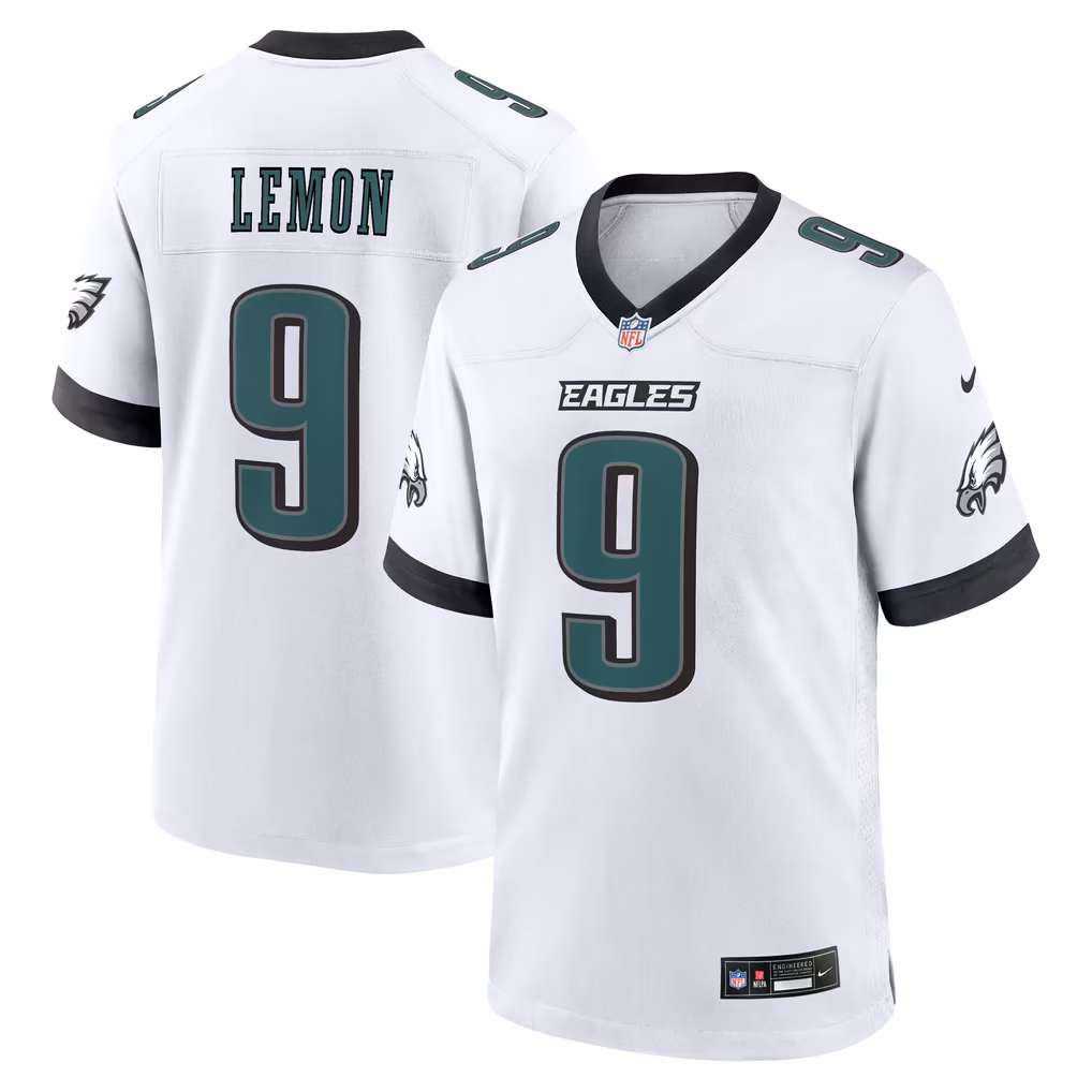 Men's Philadelphia Eagles Makai Lemon Nike White Game Jersey - U-jersey