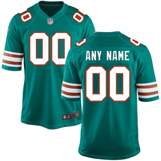 Men's Miami Dolphins Nike Aqua Customized Throwback Jersey - Ujersey