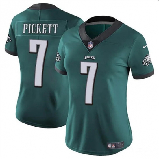 Women's Philadelphia Eagles #7 Kenny Pickett Green Vapor Untouchable Limited Football Stitched Jersey(Run Small) - Ujersey