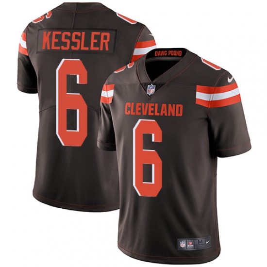 Youth Nike Cleveland Browns #6 Cody Kessler Brown Team Color Vapor Untouchable Limited Player NFL Jersey - Ujersey