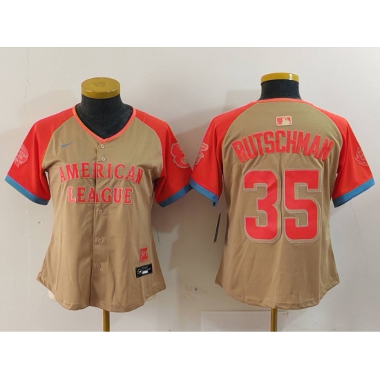 Women's Baltimore Orioles #35 Adley Rutschman Cream 2024 All Star Limited Stitched Jersey - Ujersey