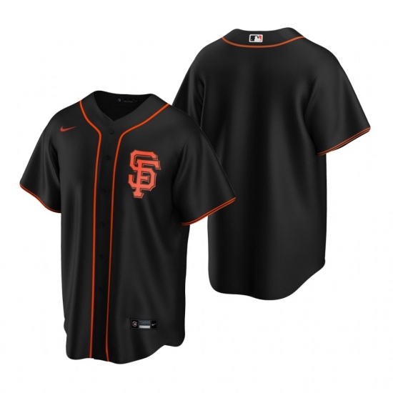 Men's Nike San Francisco Giants Blank Black Alternate Stitched Baseball Jersey - Ujersey