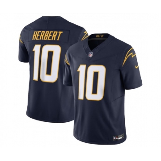 Men's Nike Los Angeles Chargers #10 Justin Herbert Navy 2023 F.U.S.E. Vapor Untouchable Limited Stitched Jersey - Ujersey