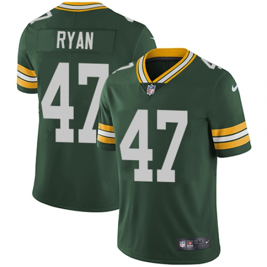 Men's Nike Green Bay Packers #47 Jake Ryan Green Team Color Vapor Untouchable Limited Player NFL Jersey - Ujersey