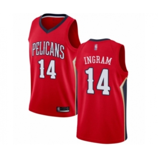 Youth New Orleans Pelicans #14 Brandon Ingram Swingman Red Basketball Jersey Statement Edition - Ujersey