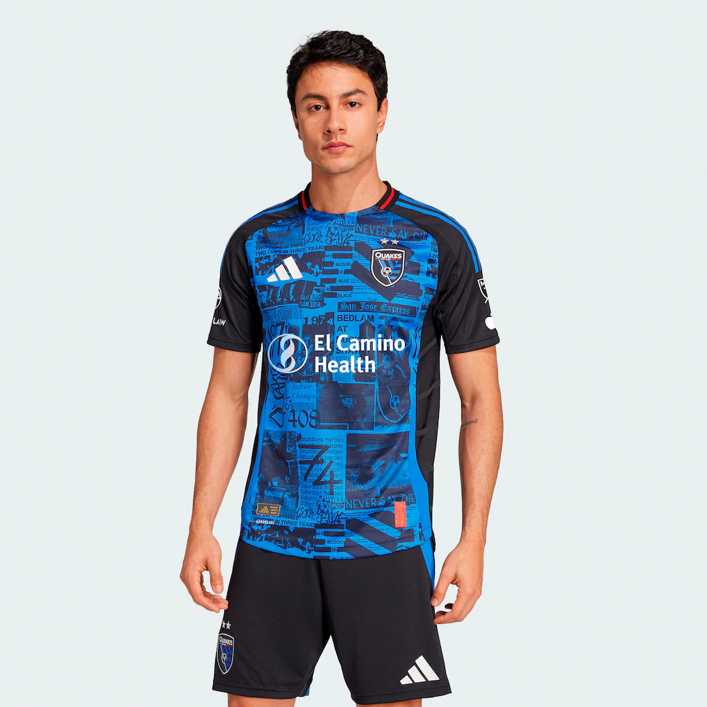 Men's San Jose Earthquakes adidas Black 2025 Headliner Authentic Jersey